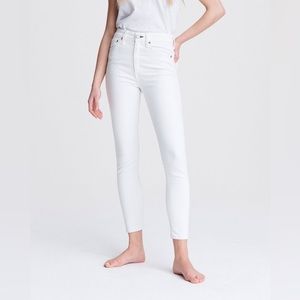 NWT rag & bone High Rise Ankle Skinny Jeans - Size 27 - White/Blanc